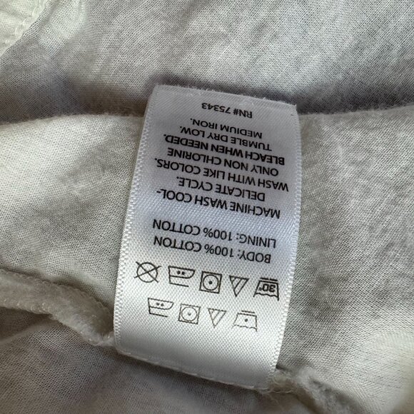 Rachel Zoe Babydoll Maxi‎ Dress M Cotton Empire Waist V Neck Cottagecore Boho - Picture 4 of 6